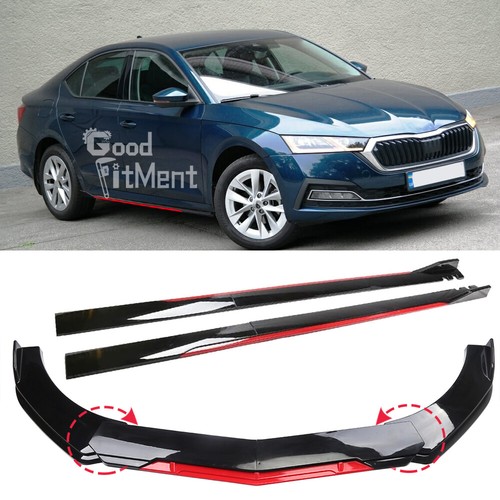 Gloss front bumper lip spoiler - bumper,