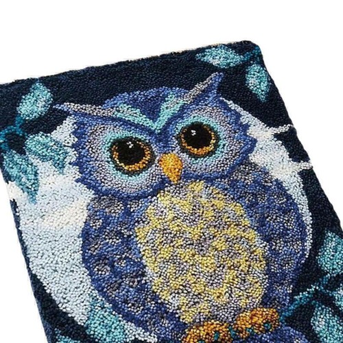Owl latch hook rug - latch,