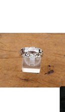 Yves Saint Laurent Sterling Silver Chain Ring