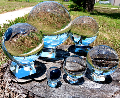 Clear crystal sphere - clear,