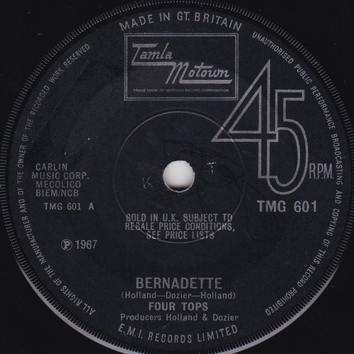 Four tops bernadette 7 - bernadette, (7"