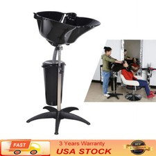 Portable Salon Shampoo Sink Rinse Basin Hair Stylist Hairdresser Wash Bowl Black
