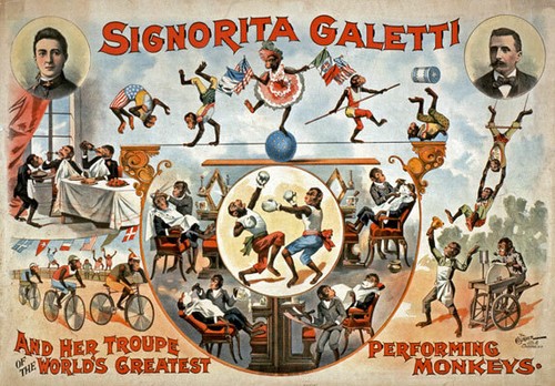 Th65 vintage circus monkeys - th65,