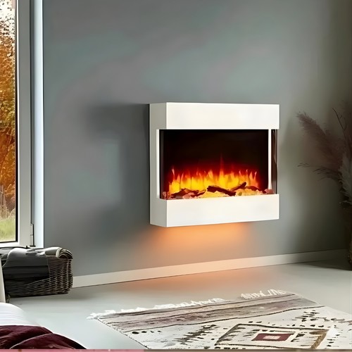 Wall mounted electric fire - mounted,