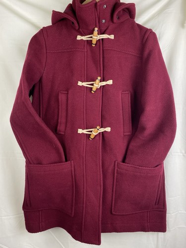 Topshop burgundy maroon wool - burgundy,