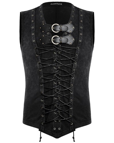 Punk rave mens dieselpunk tank - punk,