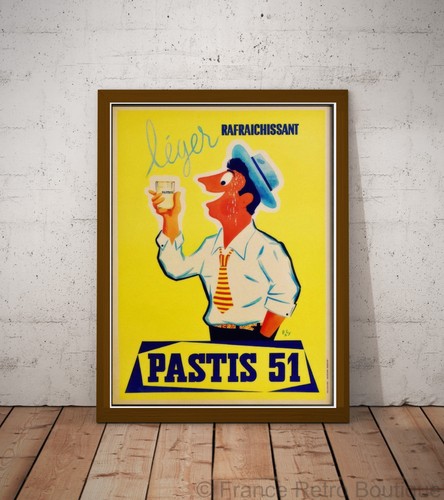 Poster alcool pastis paly - poster, 51
