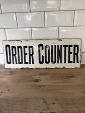 Vintage Enamel “ORDER