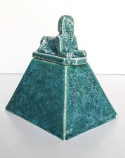 Art Deco Ceramic Sphinx Pyramid Fragrance Burner Dlg Robj Sevres Lachenal 1930