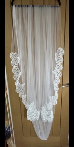 Ivory cathedral length wedding - length,