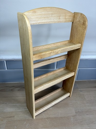 Vintage wooden spice rack - wooden,