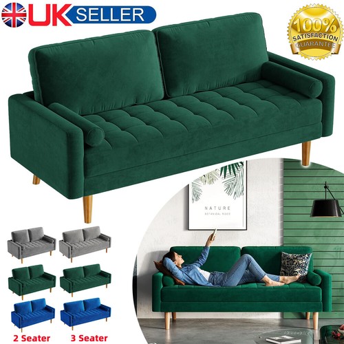 Seater velvet sofa - seater,