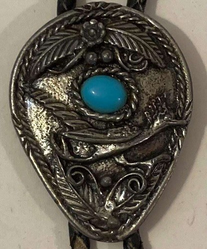 Vintage metal bolo tie nice - vintage,
