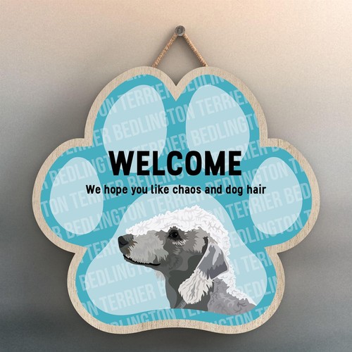 Bedlington terrier welcome - bedlington,