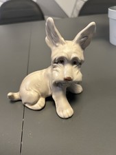 Stunning 100% Genuine Sylvac Matte Stone Sitting Griffin Scottie Dog No 1414 Ex