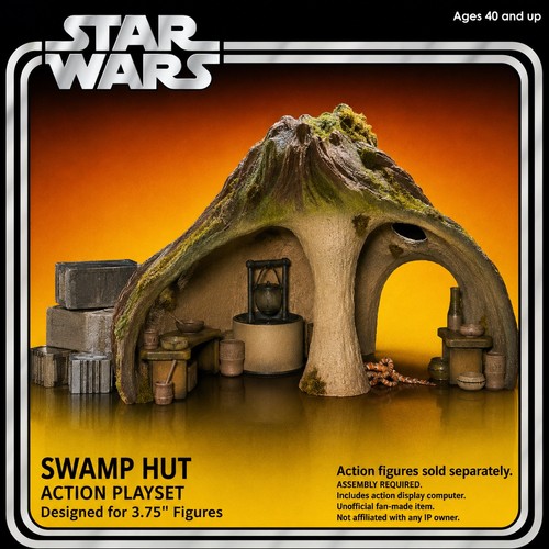 Star wars printed yoda - 3d,