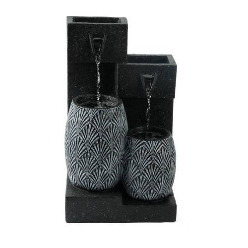 Solar water feature vase with - solar,