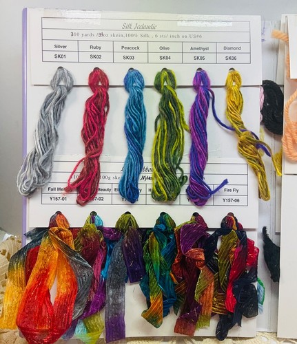 Vintage yarn color - yarn, card
