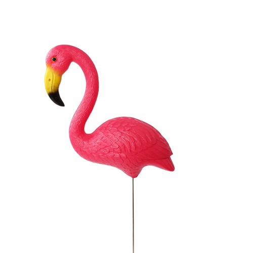 Flamingo garden stake - flamingo,