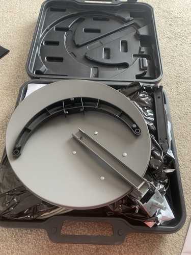 Portable satellite dish - portable, for