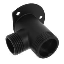  2 Pieces Shower Outlet Elbow Black Hose Connector Faucet Adaptor for Hand