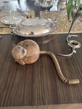 Vintage 1960s Wooden Cat