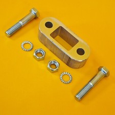 Tow Bar Ball Spacer Extension + 80mm Bolts & Nuts 38mm Block Trailer Caravan UK