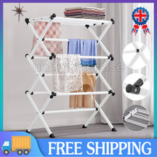 Heavy Duty 3 Tier Clothes Airer Dryer Laundry Horse Drying Rack Indoor Outdoor
