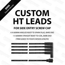Custom 8mm Black HT Leads With Right Angled Plug Terminals