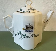 Queen Victoria 1887 Golden Jubilee Teapot, RD No 64761 with  Royal Coat of Arms.