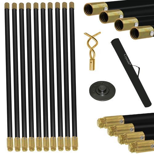 Crystals piece drain rods - crystals, 12