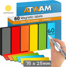 60 Magnetic Strips Writable -