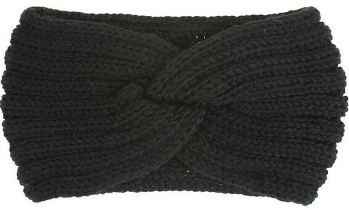 Braids knotted knit headband - knotted,