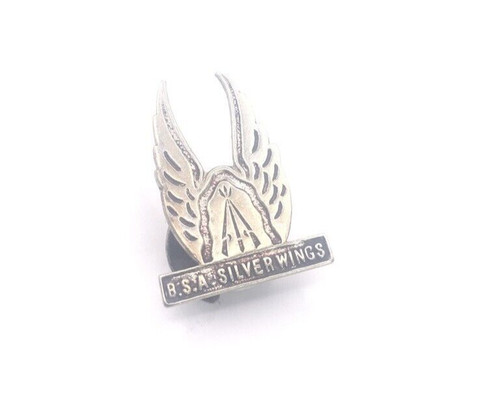 Vintage bsa silver wings - wings,