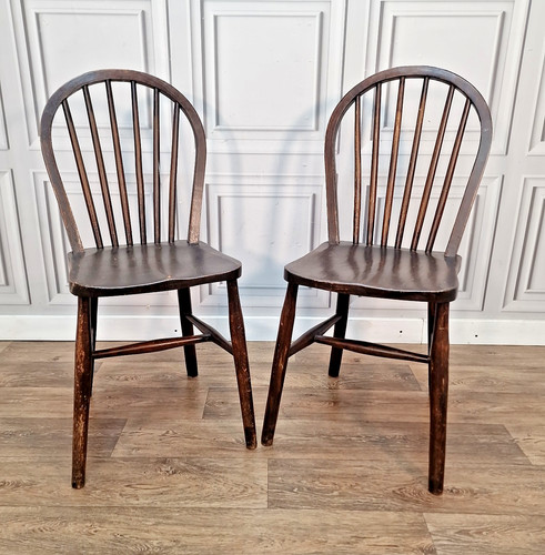 Vintage stick back - back, chairs