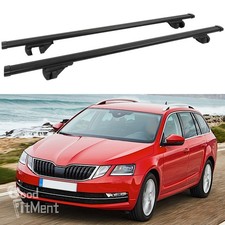 2x 53" Roof Rack Black Cross