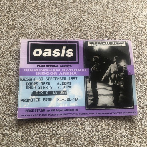 Oasis ticket birmingham nia - ticket,