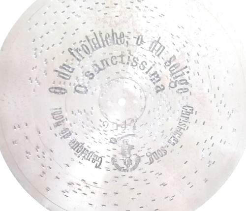 Antique disc music box - disc,