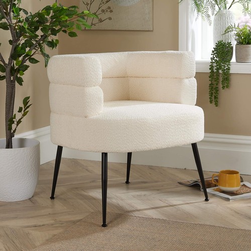 Teddy fur accent chair - teddy, barrel