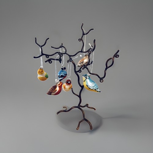 British birds glass christmas - birds,