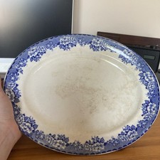  Antique Britannia Pottery " Peony" Platters  Stoneware