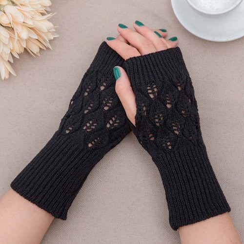 Winter arm hand warmer knitted - winter,