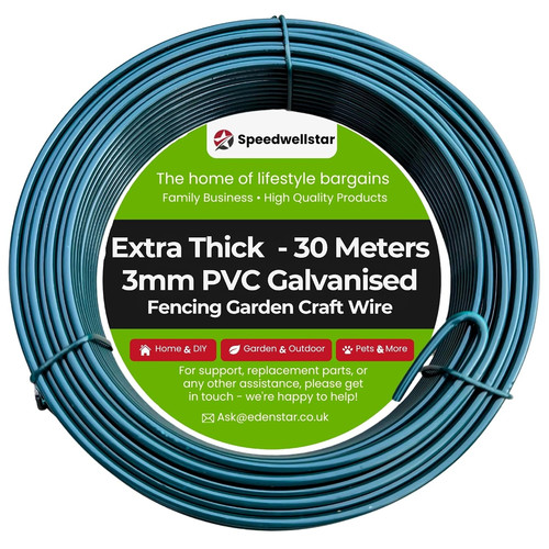 Galvanised garden wire 30m - galvanised,