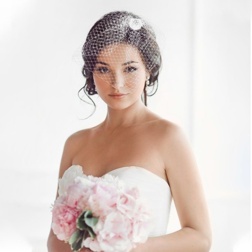 Birdcage veil wedding bride - birdcage,