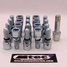 20x  M12x1.5 Tuner Wobble Variable Wheel Bolt To Suit Renault Cars & Key