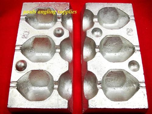 Fishing lead weight mould - lead,