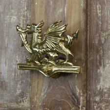 Polished Brass Welsh Dragon
