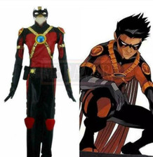 Batman Red Robin Superhero Damian Wayne Tim Drake Cosplay Costume