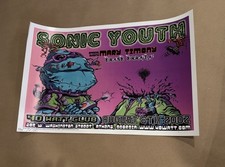 Rare -Sonic Youth Concert Poster 2002 -Simko- Signed And Numbered LE