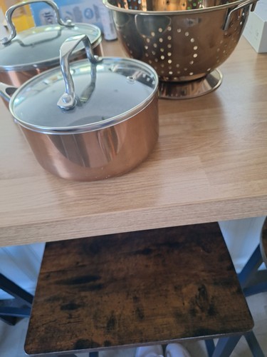 Copper pan and - copper, set